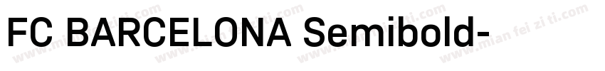 FC BARCELONA Semibold字体转换